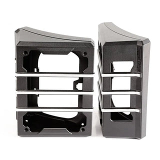 Rugged Ridge Brushed Black Elite Tail Light Guards: Fits Most Jeep Wrangler Models (2007-2018)