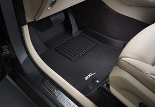 3D MAXpider Kagu Custom Fit All-Weather Floor Mat (FRONT): Fits Jeep Wrangler (07-18) - Black
