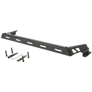 Rugged Ridge Textured Black Hood Mounted Light Bar: Fits Most Jeep Wrangler Models (2007-2018)