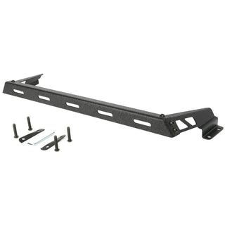 Rugged Ridge Textured Black Hood Mounted Light Bar: Fits Most Jeep Wrangler Models (2007-2018)