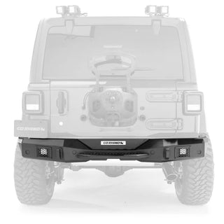 Go Rhino Rockline Rear Full Width Steel Bumper: Fits Most Jeep Wrangler Models (2007-2018)