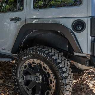 Go Rhino Trailline Steel Rear Fenders 3 Inch: Fits Most Jeep Wrangler Models (2007-2018)