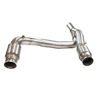 Kooks SS 3in Catted Y-Pipe (F&R): Fits Jeep Wrangler LS Swap (07-18) w/ Headers Required
