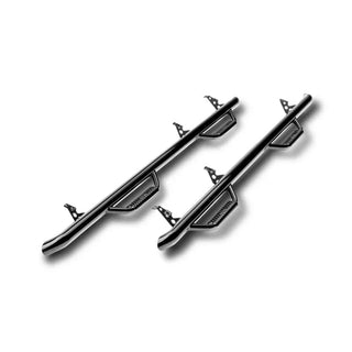 N-Fab Wheel-to-Wheel Nerf Step Bar 3in Gloss Black: Fits Most Jeep Wrangler Models (2007-2018)