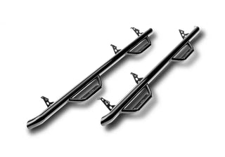 N-Fab Wheel-to-Wheel Nerf Step Bar 3in Gloss Black: Fits Most Jeep Wrangler Models (2007-2018)