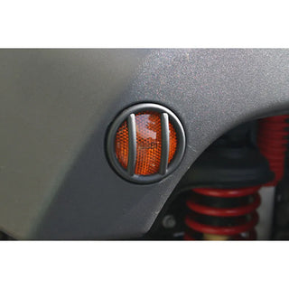 Rugged Ridge Black Powder Coated Steel Side Marker Light Euro Guards: Jeep Wrangler (07-18)