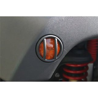 Rugged Ridge Black Powder Coated Steel Side Marker Light Euro Guards: Jeep Wrangler (07-18)