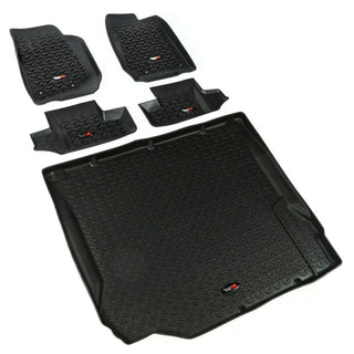 Rugged Ridge All Terrain Floor Liner Kit (F&R & Cargo): Jeep Wrangler (07-18)