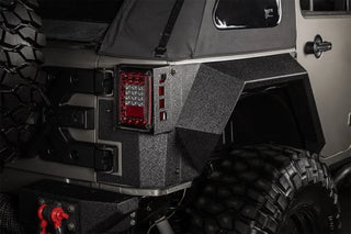 Rugged Ridge XHD Rear Armor Fenders Pair: Fits Most Jeep Wrangler Models (2007-2018)