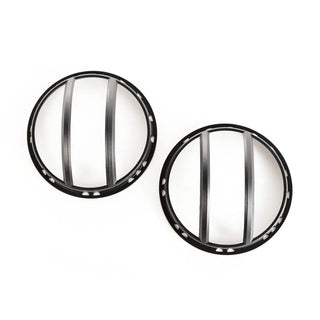 Rugged Ridge Black Elite Pivotal Headlight Euro Guard: Fits Most Jeep Wrangler Models (2007-2018)