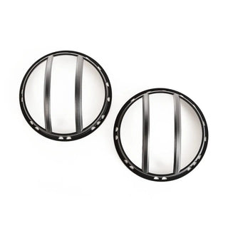 Rugged Ridge Black Elite Pivotal Headlight Euro Guard: Fits Most Jeep Wrangler Models (2007-2018)