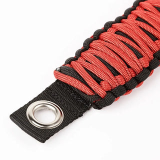 Rugged Ridge Paracord A-Pillar Grab Handle (PAIR): Jeep Wrangler JK (07-18) - Red