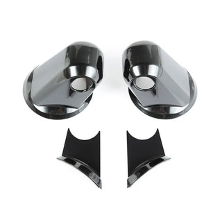 Rugged Ridge Black Paintable Mirror Arm Covers: Fits Most Jeep Wrangler JK Models (2007-2018)