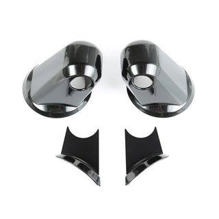 Rugged Ridge Black Paintable Mirror Arm Covers: Fits Most Jeep Wrangler JK Models (2007-2018)