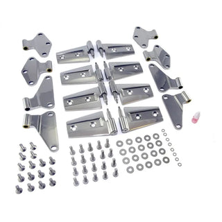 Rugged Ridge Stainless Steel Door Hinge Kit: Fits Most Jeep Wrangler Models (2007-2018)