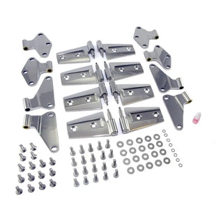 Rugged Ridge Stainless Steel Door Hinge Kit: Fits Most Jeep Wrangler Models (2007-2018)