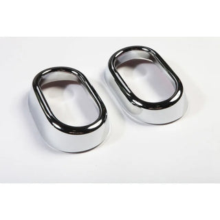 Rugged Ridge Chrome Interior Door Handle Trim: Fits Most Jeep Wrangler Models (2007-2018)