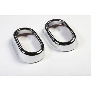 Rugged Ridge Chrome Interior Door Handle Trim: Fits Most Jeep Wrangler Models (2007-2018)