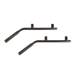 Rugged Ridge Steel Grab Handles Rear Pair (REAR): Jeep Wrangler (07-18) - Black