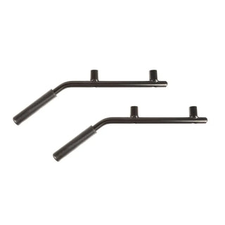 Rugged Ridge Steel Grab Handles Rear Pair (REAR): Jeep Wrangler (07-18) - Black