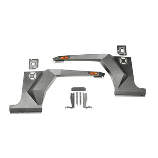 Rugged Ridge XHD Front Armor Fenders Pair: Fits Most Jeep Wrangler Models (2007-2018)