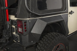 Rugged Ridge XHD Rear Armor Fenders Pair (2 DR): Fits Most Jeep Wrangler Models (2007-2018)