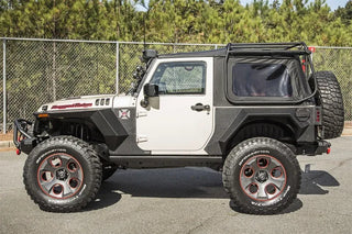 Rugged Ridge XHD Rear Armor Fenders Pair (2 DR): Fits Most Jeep Wrangler Models (2007-2018)