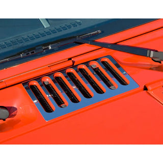 Rugged Ridge SS Cowl Vent Cover: Jeep Wrangler (07-18) w/ Existing Hardware