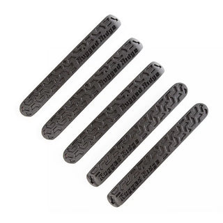 Rugged Ridge Elite Black Tread Door Handle Inserts Kit: Jeep Wrangler JK (07-18)
