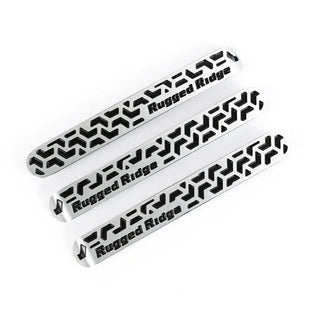 Rugged Ridge Elite Contrast Tread Door Handle Inserts: Fits Most Jeep Wrangler JK Models (2007-2018)