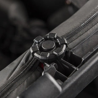 Rugged Ridge Elite Cast Aluminum Door Surround Knobs Set (4-DR): Jeep Wrangler (07-18) - Black