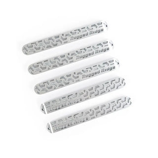 Rugged Ridge Elite Brushed Aluminum Door Handle Inserts Kit: Jeep Wrangler (07-18)