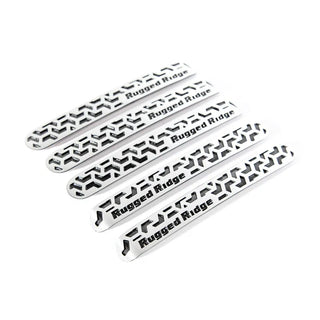 Rugged Ridge Elite Door Handle Inserts: Jeep Wrangler 07-18 / Grand Cherokee 05-10 w/ Contrast Tread