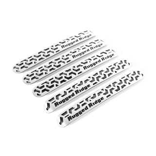 Rugged Ridge Elite Door Handle Inserts: Jeep Wrangler 07-18 / Grand Cherokee 05-10 w/ Contrast Tread