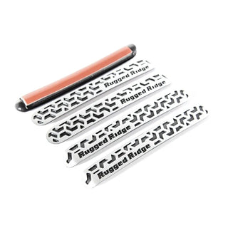 Rugged Ridge Elite Door Handle Inserts: Jeep Wrangler 07-18 / Grand Cherokee 05-10 w/ Contrast Tread