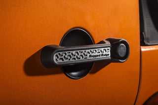 Rugged Ridge Elite Door Handle Inserts: Jeep Wrangler 07-18 / Grand Cherokee 05-10 w/ Contrast Tread
