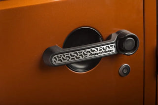 Rugged Ridge Elite Door Handle Inserts: Jeep Wrangler 07-18 / Grand Cherokee 05-10 w/ Contrast Tread