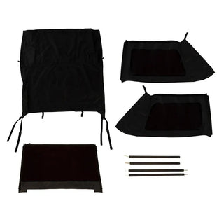 Rugged Ridge Montana Bowless Black Diamond Soft Top: Fits Most Jeep Wrangler JK Models (2007-2018)