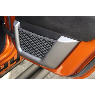 Rugged Ridge Charcoal Door Net Trim for 2nd Row: Fits Most Jeep Wrangler JK Models (2011-2018)