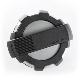 Rugged Ridge Elite Brushed Aluminum Fuel Door Non-Lock: Fits Most Jeep Wrangler Models (2007-2018)