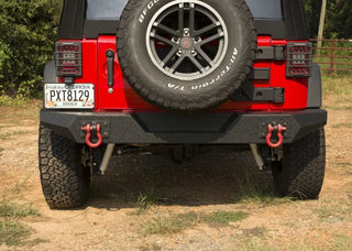 Rugged Ridge Spartan Full Width Rear Bumper: Fits Most Jeep Wrangler JK Models (2007-2018)