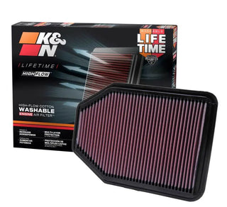 K&N Drop-In Air Filter: Jeep Wrangler 3.6L V6, 3.8L V6 2012 - 2018