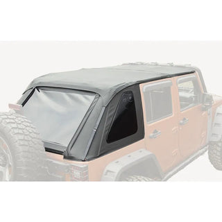 Rugged Ridge Bowless Soft Top Black Diamond 4-Door: Fits Most Jeep Wrangler Models (2007-2018)