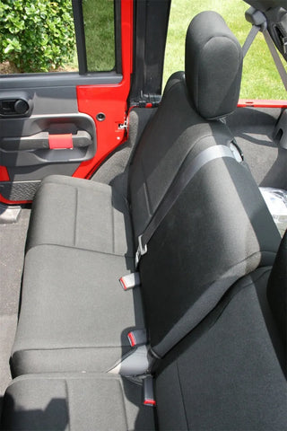 Rugged Ridge Neoprene Rear Seat Cover: Fits Most Jeep Wrangler Models (2007-2018) - Black