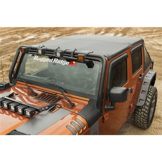 Rugged Ridge Bowless Soft Top Black Diamond 4-Door: Fits Most Jeep Wrangler Models (2007-2018)