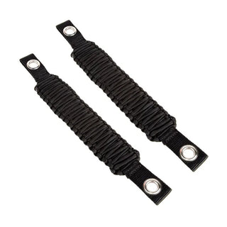 Rugged Ridge Paracord A-Pillar & Seat Mount Grab Handle (PAIR): Jeep Wrangler (07-18) - Black