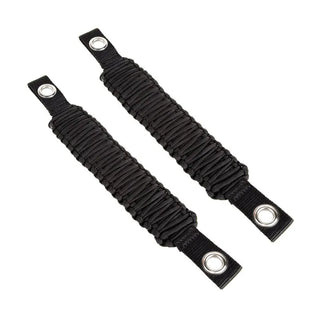 Rugged Ridge Paracord A-Pillar & Seat Mount Grab Handle (PAIR): Jeep Wrangler (07-18) - Black