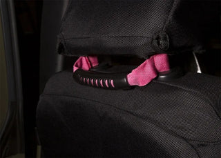 Rugged Ridge Pink A-Pillar Grab Handle: Fits Most Jeep Wrangler Models (2007-2018)