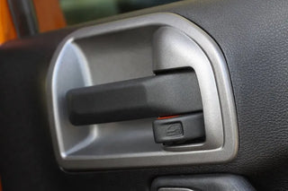 Rugged Ridge Charcoal Door Latch Trim: Fits Most Jeep Wrangler Models (2007-2018)