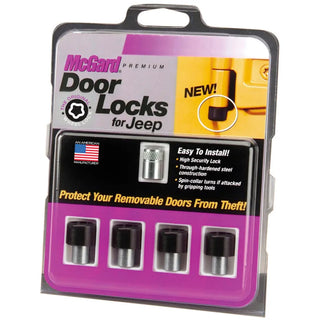 McGard Door Lock Set (4 Locks): Fits Most Jeep Wrangler Models (2007-2018)